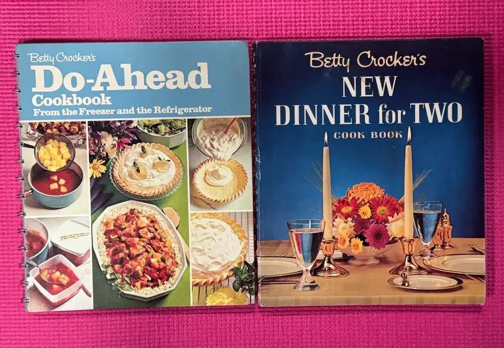 Betty Crocker's Do-Ahead Cookbook and New Dinner for Two Cookbook Set